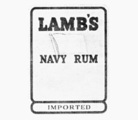 LAMB'S NAVY RUM IMPORTED Logo (IGE, 16.02.1988)