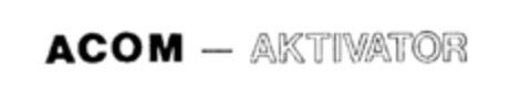 ACOM - AKTIVATOR Logo (IGE, 14.01.1986)