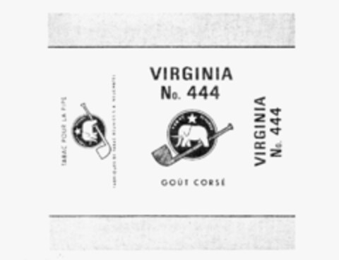 VIRGINIA No. 444 GOûT CORSé TABAC SCHüRCH Logo (IGE, 11.04.1988)