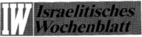 IW Israelitisches Wochenblatt Logo (IGE, 03/02/1998)