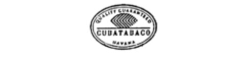 CUBATABACO QUALITY GUARANTEED HAVANA Logo (IGE, 05/05/1986)