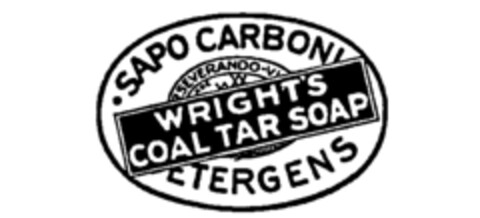 WRIGHT'S COAL TAR SOAP Logo (IGE, 13.06.1989)