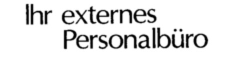 Ihr externes Personalbüro Logo (IGE, 30.09.1994)