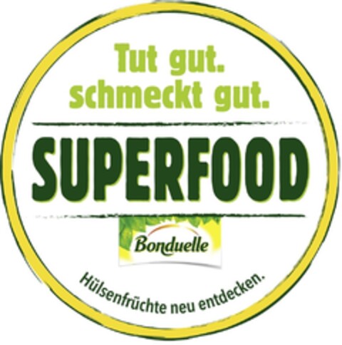 Tut gut. schmeckt gut. SUPERFOOD Bonduelle Hülsenfrüchte neu entdecken. Logo (IGE, 08/26/2016)