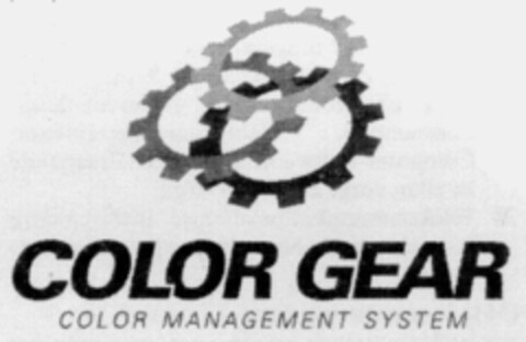 COLOR GEAR COLOR MANAGEMENT SYSTEM Logo (IGE, 02/14/1996)