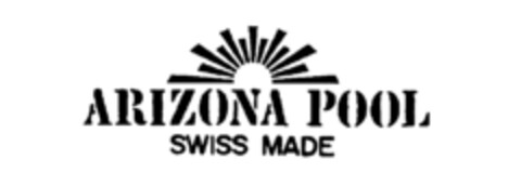 ARIZONA POOL SWISS MADE Logo (IGE, 28.02.1986)