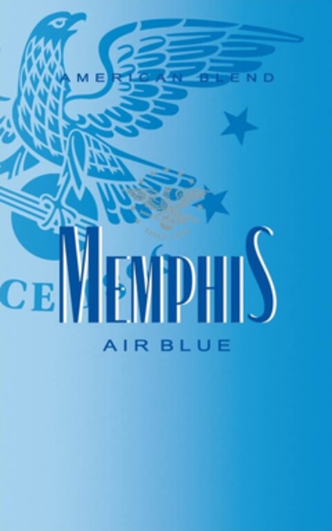 MEMPHIS AIR BLUE AMERICAN BLEND Logo (IGE, 01/26/2012)