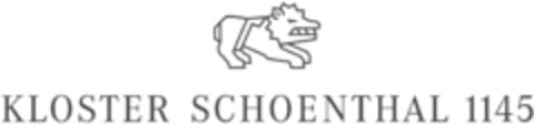 KLOSTER SCHOENTHAL 1145 Logo (IGE, 14.10.2014)