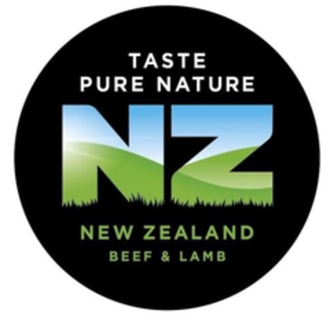 TASTE PURE NATURE NZ NEW ZEALAND BEEF & LAMB Logo (IGE, 16.10.2018)