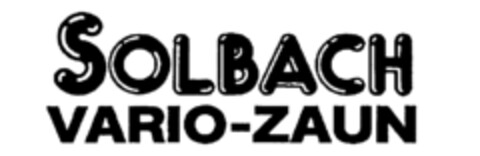 SOLBACH VARIO-ZAUN Logo (IGE, 20.08.1986)