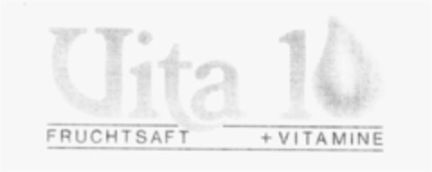 Vita 10 Fruchtsaft + Vitamine Logo (IGE, 12/30/1986)