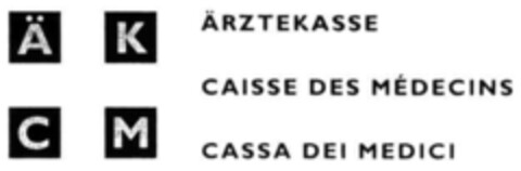 Ä K C M ÄRZTEKASSE CAISSE DES MÉDECINS CASSA DEI MEDICI Logo (IGE, 29.11.2002)