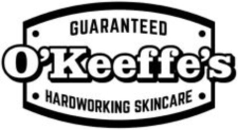 GUARANTEED O'Keeffe's HARDWORKING SKINCARE Logo (IGE, 06.12.2023)