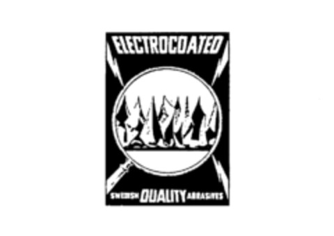 ELECTROCOATED SWEDISH QUALITY ABRASIVES Logo (IGE, 15.11.1976)