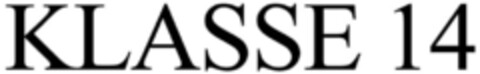 KLASSE 14 Logo (IGE, 07/21/2016)