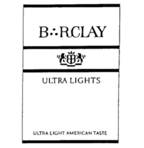 B RCLAY ULTRA LIGHTS ULTRA LIGHT AMERICAN TASTE Logo (IGE, 11.03.1992)