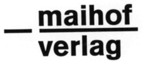 maihof verlag Logo (IGE, 04/25/2000)