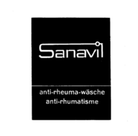 Sanavil anti-rheuma-wäsche anti-rhumatisme Logo (IGE, 29.12.1975)