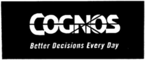 COGNOS Better Decisions Every Day Logo (IGE, 02.02.1999)