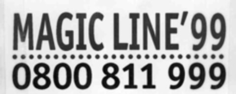 MAGIC LINE' 99 0800 811 999 Logo (IGE, 03/31/1999)