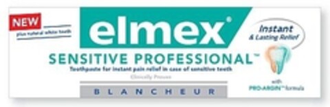 NEW elmex SENSITIVE PROFESSIONAL BLANCHEUR Logo (IGE, 05/04/2011)