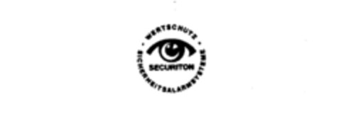 SECURITON WERTSCHUTZ SICHERHEITSALARMSYSTEME Logo (IGE, 03/30/1977)