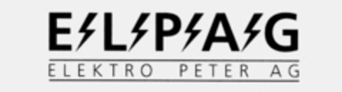 ELPAG ELEKTRO PETER AG Logo (IGE, 10.05.1993)