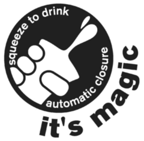 squeeze to drink automatic closure it's magic Logo (IGE, 09.02.2010)