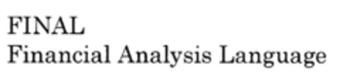 FINAL Financial Analysis Language Logo (IGE, 11/11/2005)