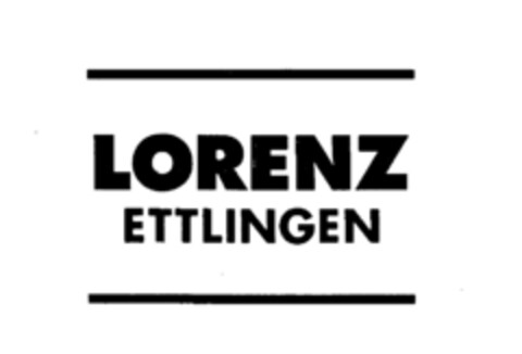 LORENZ ETTLINGEN Logo (IGE, 23.10.1979)