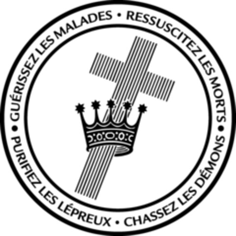 RESSUSCITEZ LES MORTS CHASSEZ LES DÉMONS PURIFIEZ LES LÉPREUX GUÉRISSEZ LES MALADES Logo (IGE, 03/29/2010)