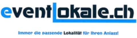 eventLokale.ch Immer die passende Lokalität für Ihren Anlass! Logo (IGE, 12/17/2007)