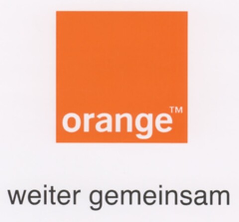 orange WEITER GEMEINSAM ((fig)) Logo (IGE, 21.11.2008)