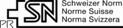 PR SN Schweizer Norm Norme Suisse Norma Svizzera Logo (IGE, 04.07.2011)