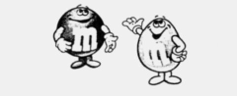 Zwei lachende m&m's Logo (IGE, 22.05.1989)