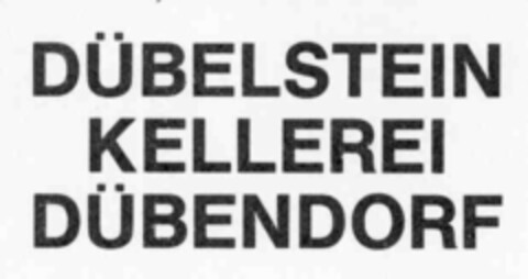 DüBELSTEIN KELLEREI DüBENDORF Logo (IGE, 12.06.1989)