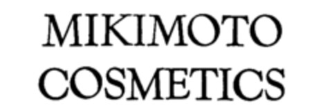 MIKIMOTO COSMETICS Logo (IGE, 17.09.1990)