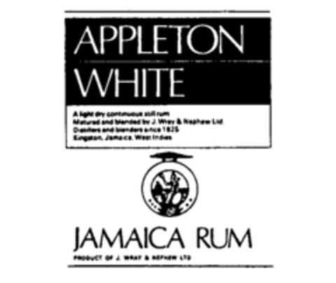 APPLETON WHITE JAMAICA RUM Logo (IGE, 17.02.1989)