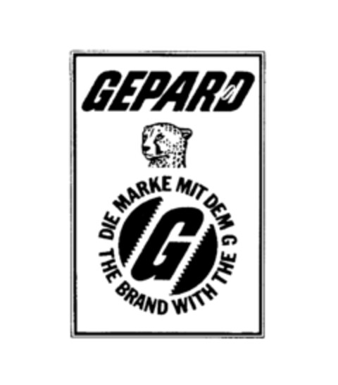 GEPARD DIE MARKE MIT DEM G Logo (IGE, 04/28/1977)