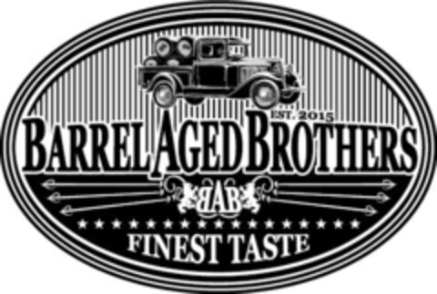 BARREL AGED BROTHERS EST. 2015 BAB FINEST TASTE Logo (IGE, 16.06.2016)