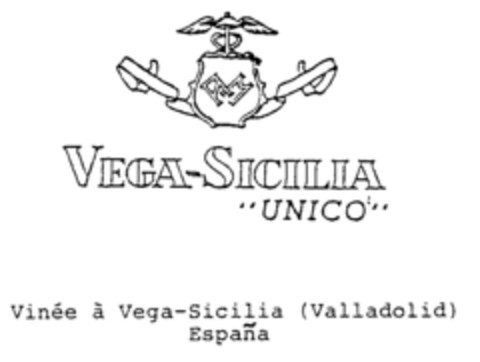 VEGA-SICILIA ''UNICO'' Vinée à Vega-Sicilia (Valladolid) Logo (IGE, 12.06.1992)