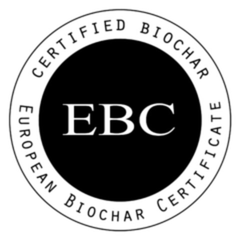 CERTIFIED BIOCHAR EBC EUROPEAN BIOCHAR CERTIFICATE Logo (IGE, 11/29/2023)