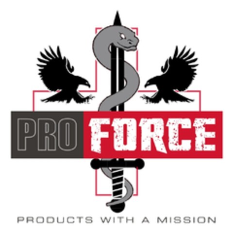 PRO FORCE PRODUCTS WITH A MISSION Logo (IGE, 26.11.2019)