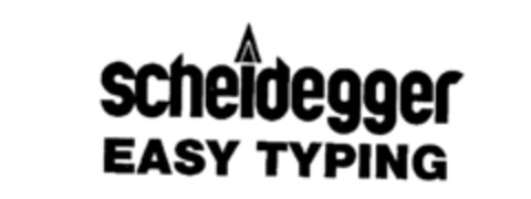scheidegger EASY TYPING Logo (IGE, 08/28/1987)