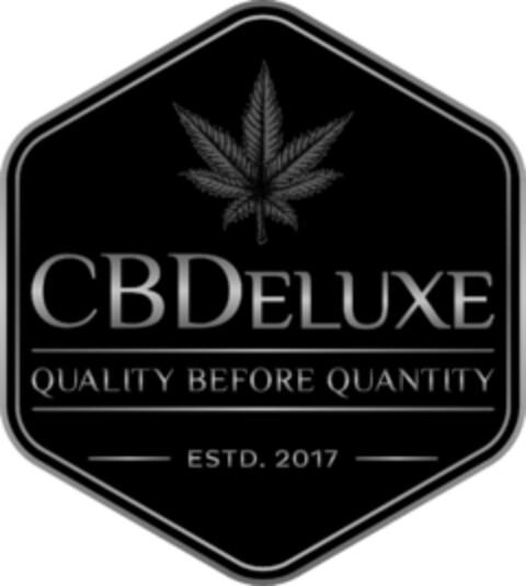 CBDeluxe Quality Before Quantity Estd. 2017 Logo (IGE, 13.04.2021)