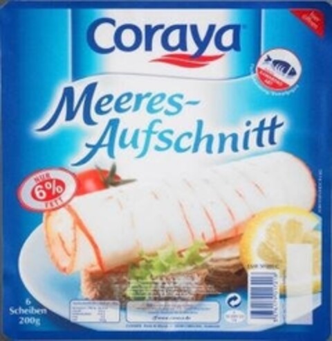 Coraya Meeres-Aufschnitt NUR 6 % FETT Logo (IGE, 17.10.2006)