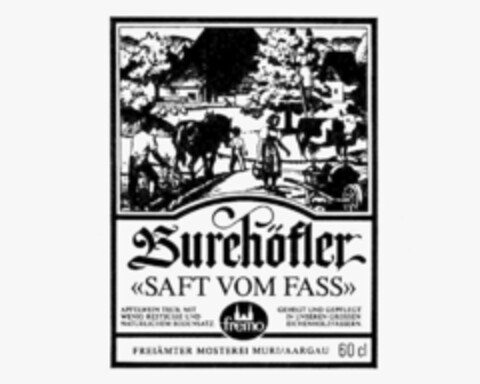 Burehöfler <<SAFT VOM FASS>> Logo (IGE, 01/30/1986)