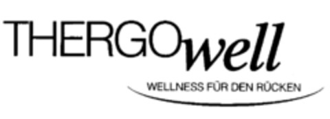 THERGOwell WELLNESS FÜR DEN RÜCKEN Logo (IGE, 06/24/2002)