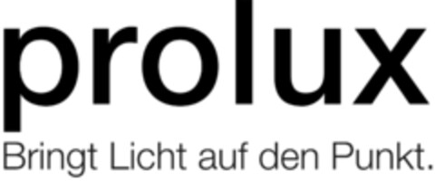 prolux Bringt Licht auf den Punkt. Logo (IGE, 23.08.2019)