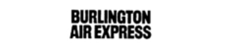 BURLINGTON AIR EXPRESS Logo (IGE, 02/24/1987)